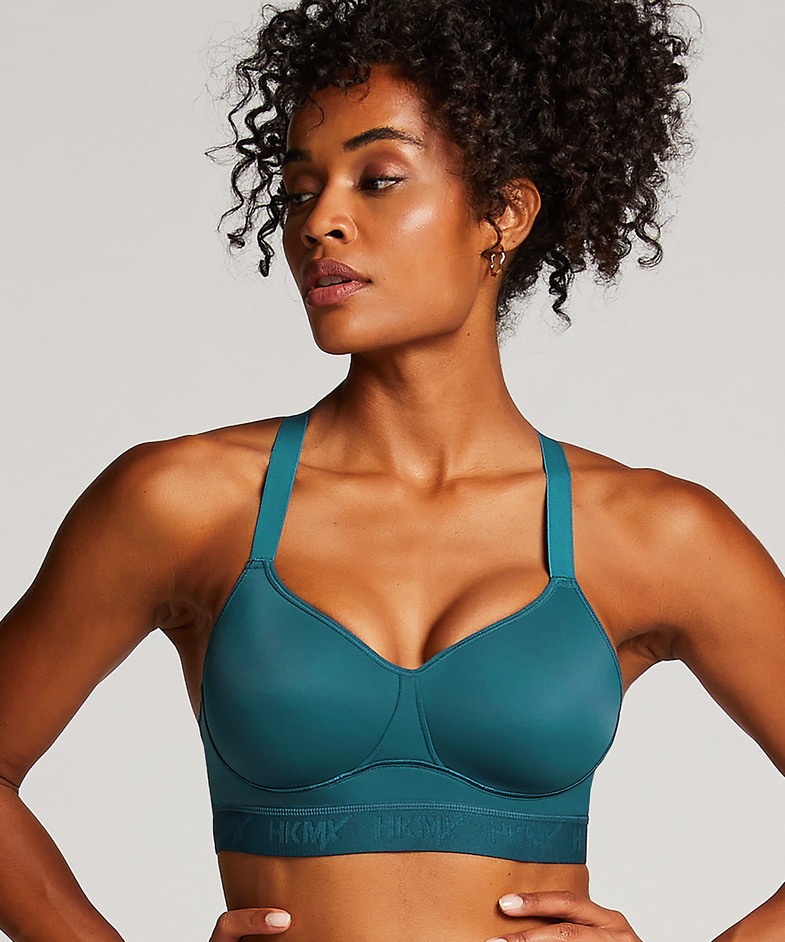 Sportowy biustonosz HKMX The All Star - poziom 2, Niebieski