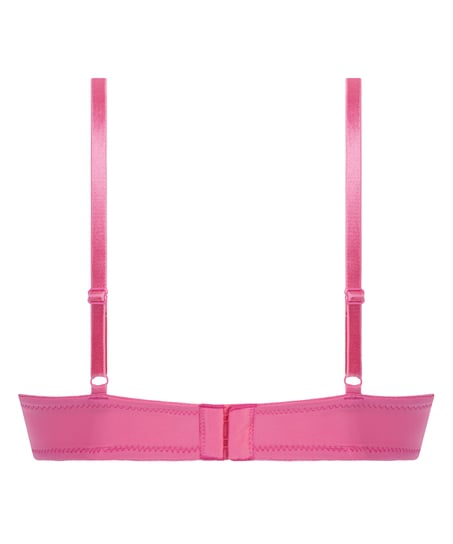 ﻿Biustonosz usztywniany z fiszbinami Plunge, Różowy