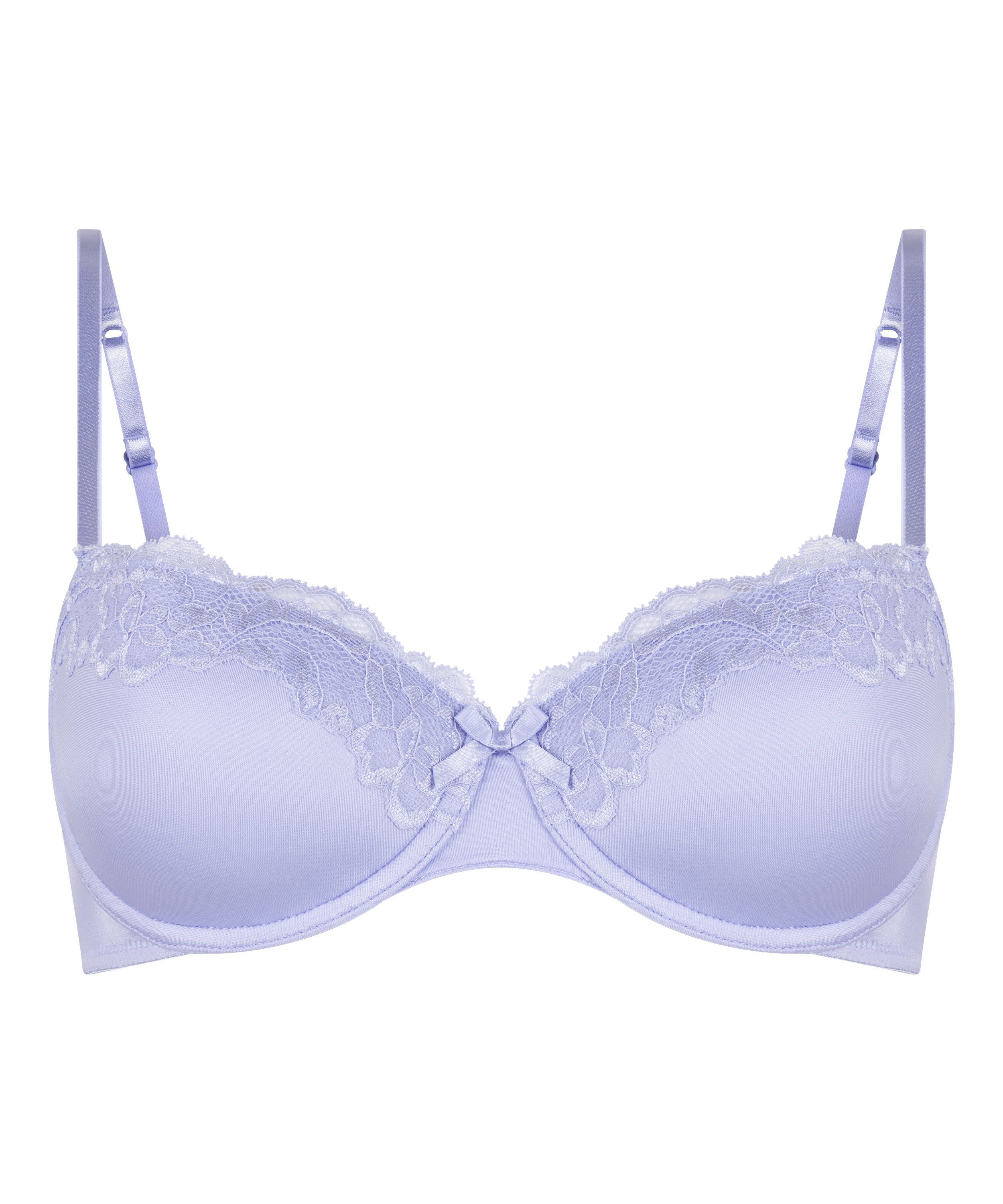 Biustonosz usztywniany z fiszbinami Lace & Shine, Fioletowy, main