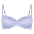 Biustonosz usztywniany z fiszbinami Lace & Shine, Fioletowy