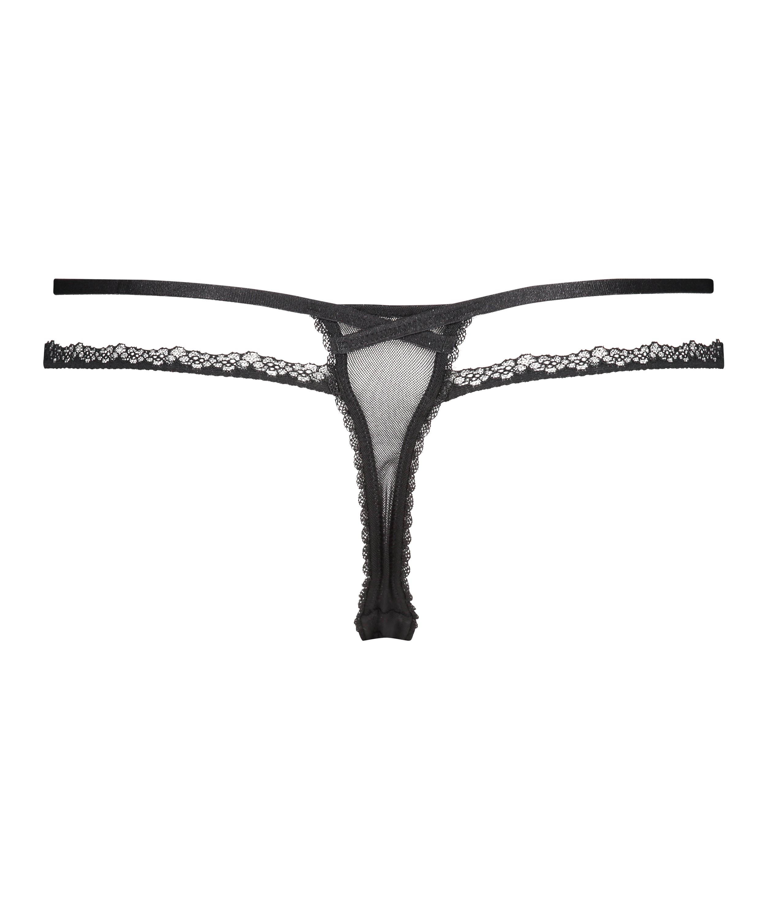 Prancer Thong, Czarny, main