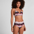 Majtki Bikini z Wysokim Stanem Mauritius, Fioletowy