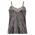 Zebra Velour Cami, Szary