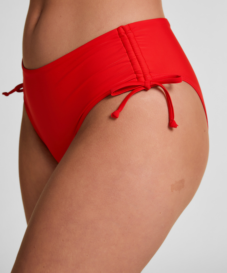 Midi Rio Bikini Bottom Luxe, Czerwony