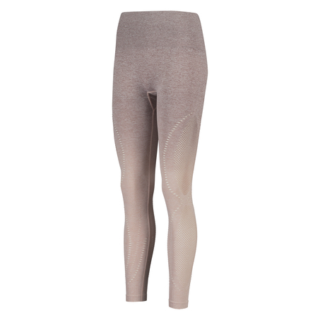 HKMX High waisted sports leggings round-knit ombre, Różowy