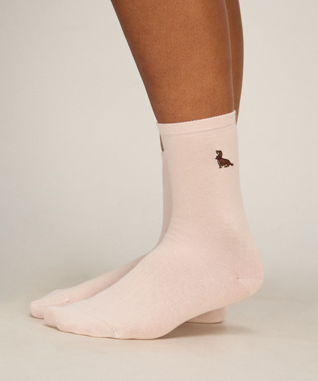 Skarpety 3 Pair Cotton, R&oacute;żowy