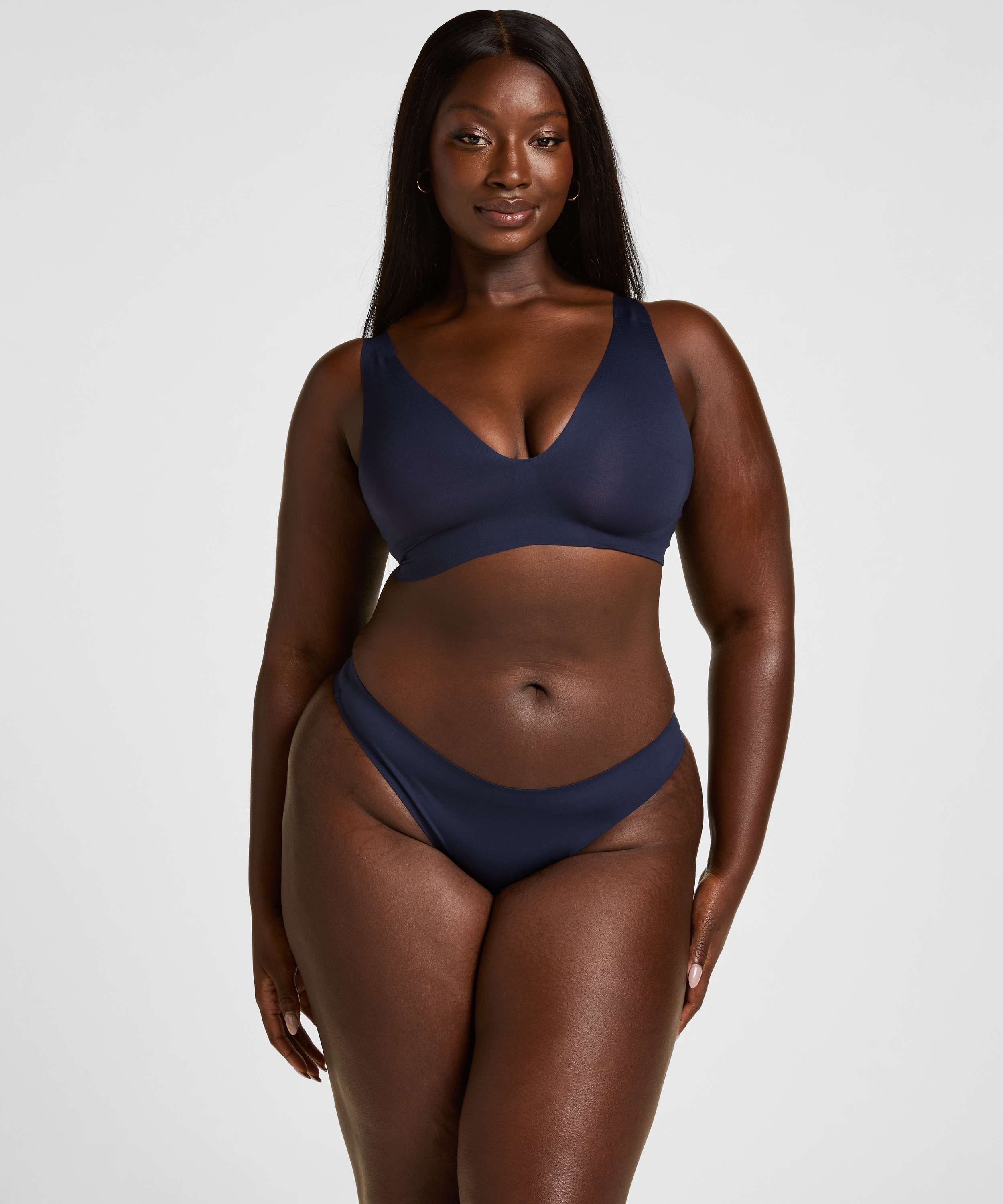 Super Comfort Stringi, Niebieski, main