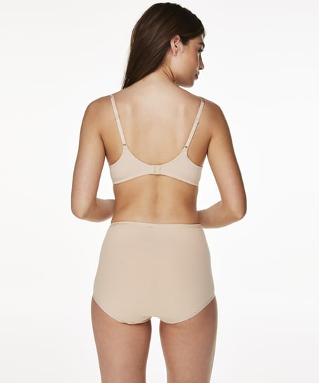 Bawełniane majtki maxi Superslip, Beżowy
