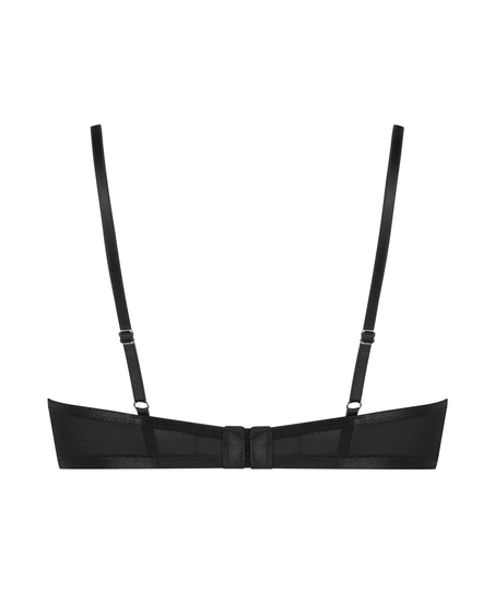 Biustonosz nieusztywniany z fiszbinami Luna, Czarny