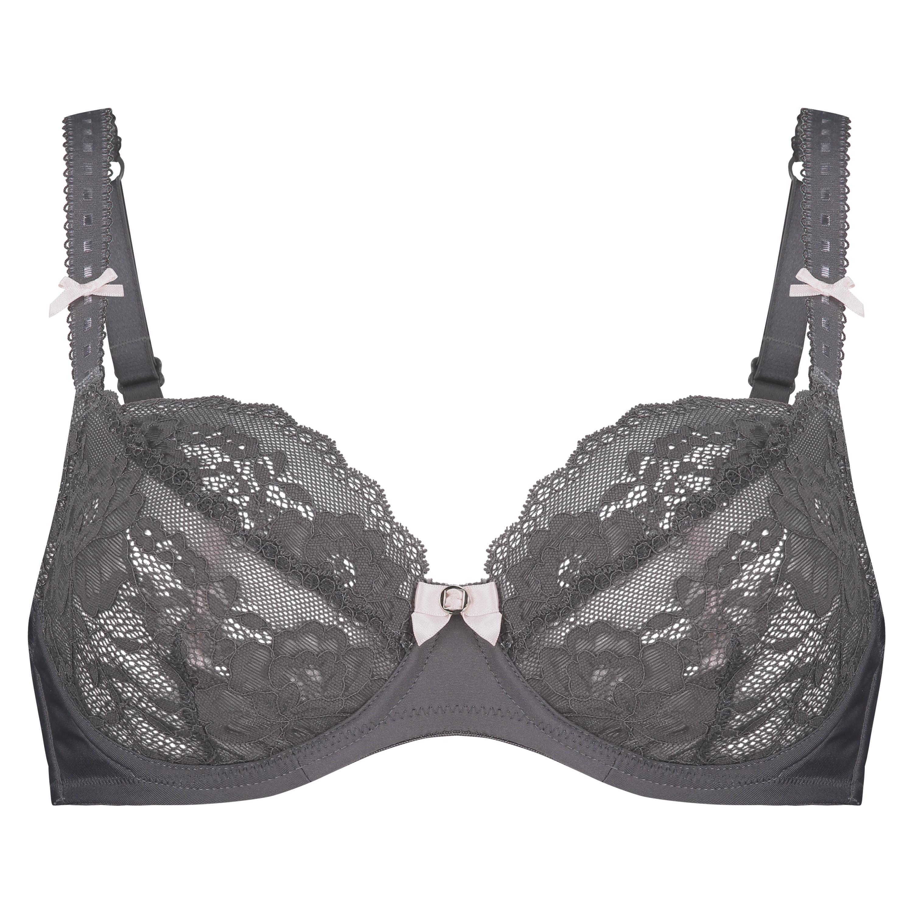 Non-Padded Underwired Bra Theresa, Szary, main