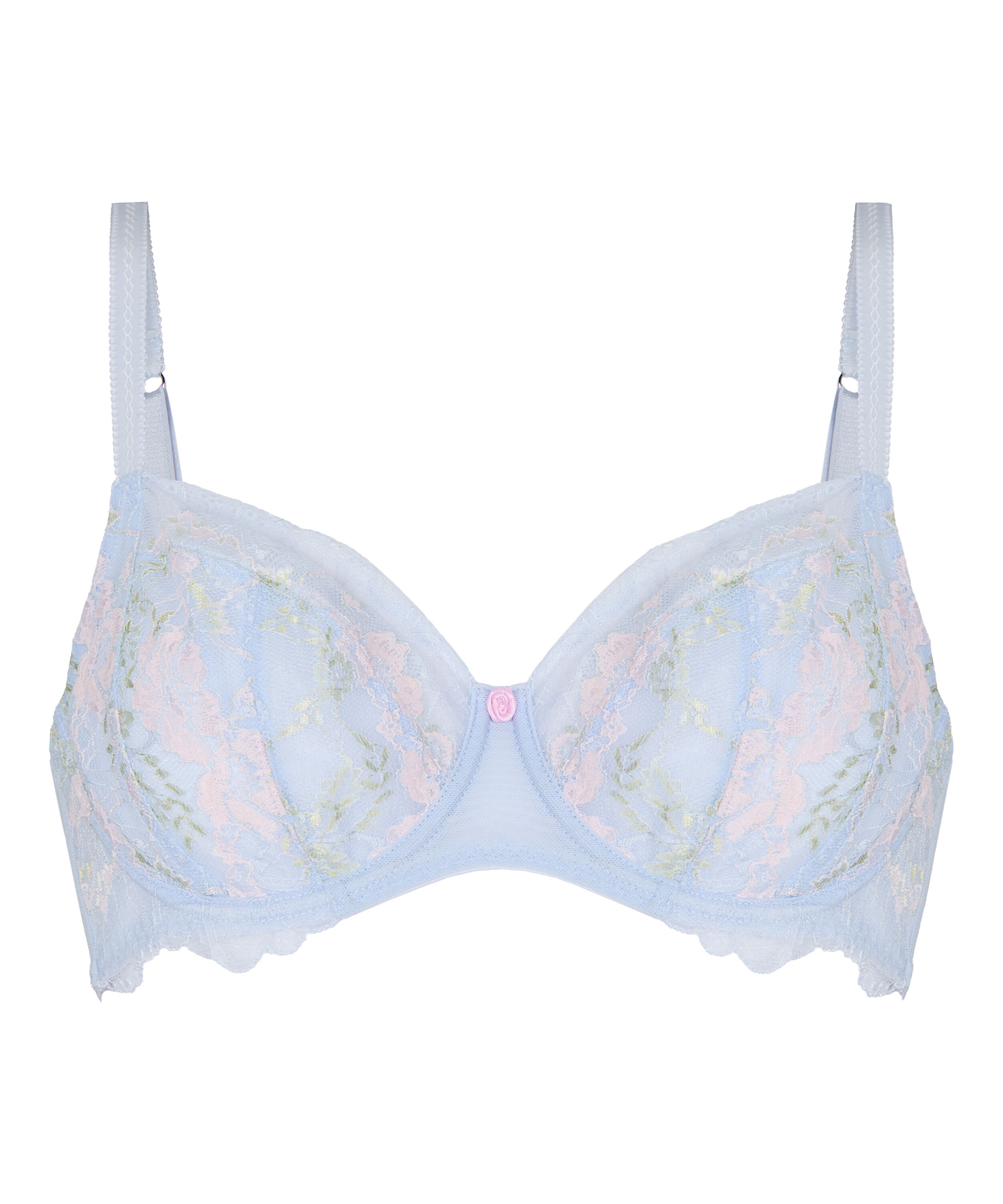 Biustonosz Miri Z Fiszbinami Bez Wkładek, Niebieski