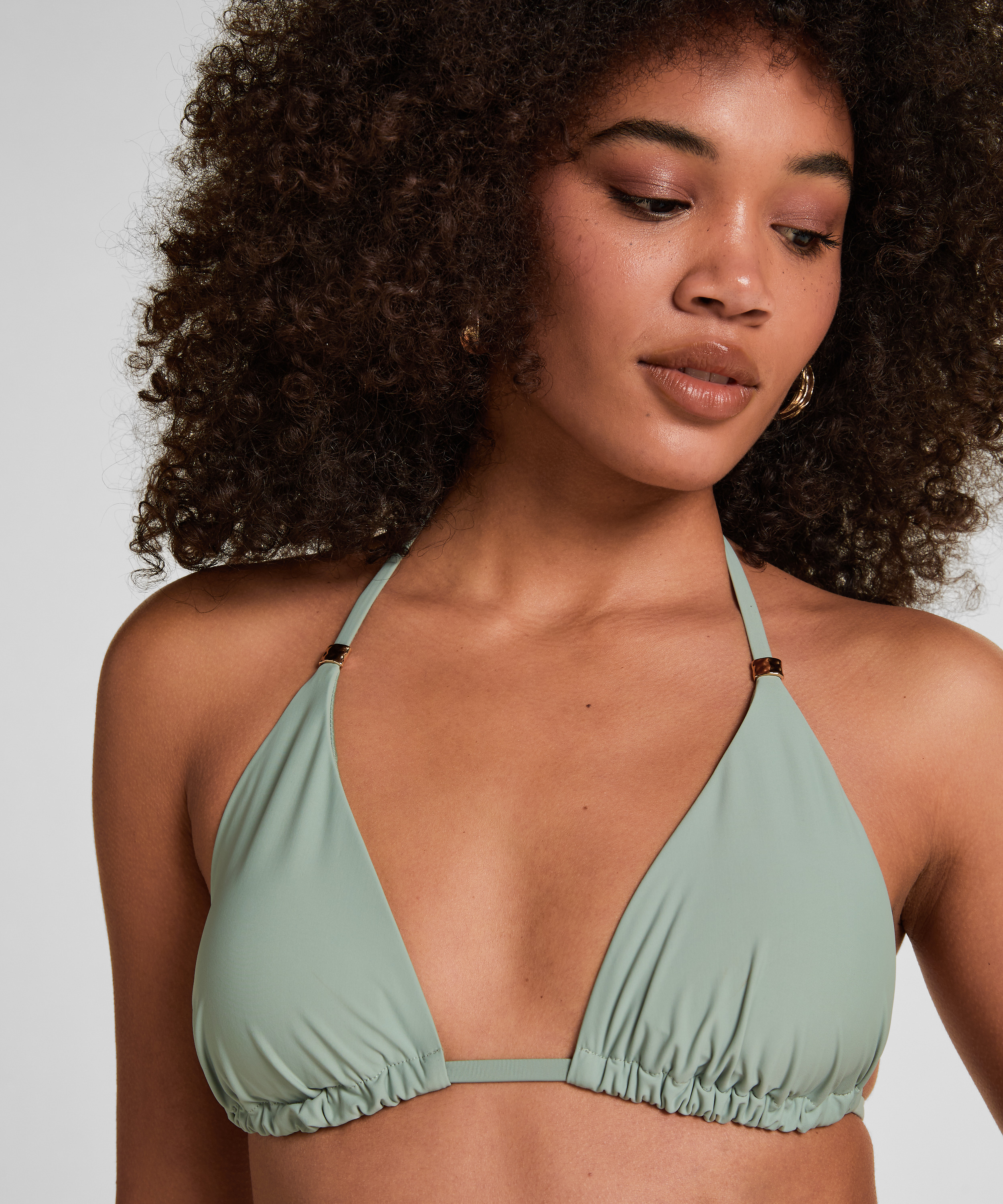 Triangle Bikini Top Luxe, Zielony, main