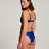 Majtki Bikini Wysoko Krojona Bari, Niebieski