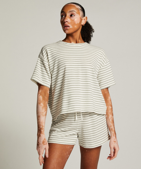 Top od piżamy, Biały