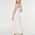 Long slip dress Modal lace, R&oacute;żowy