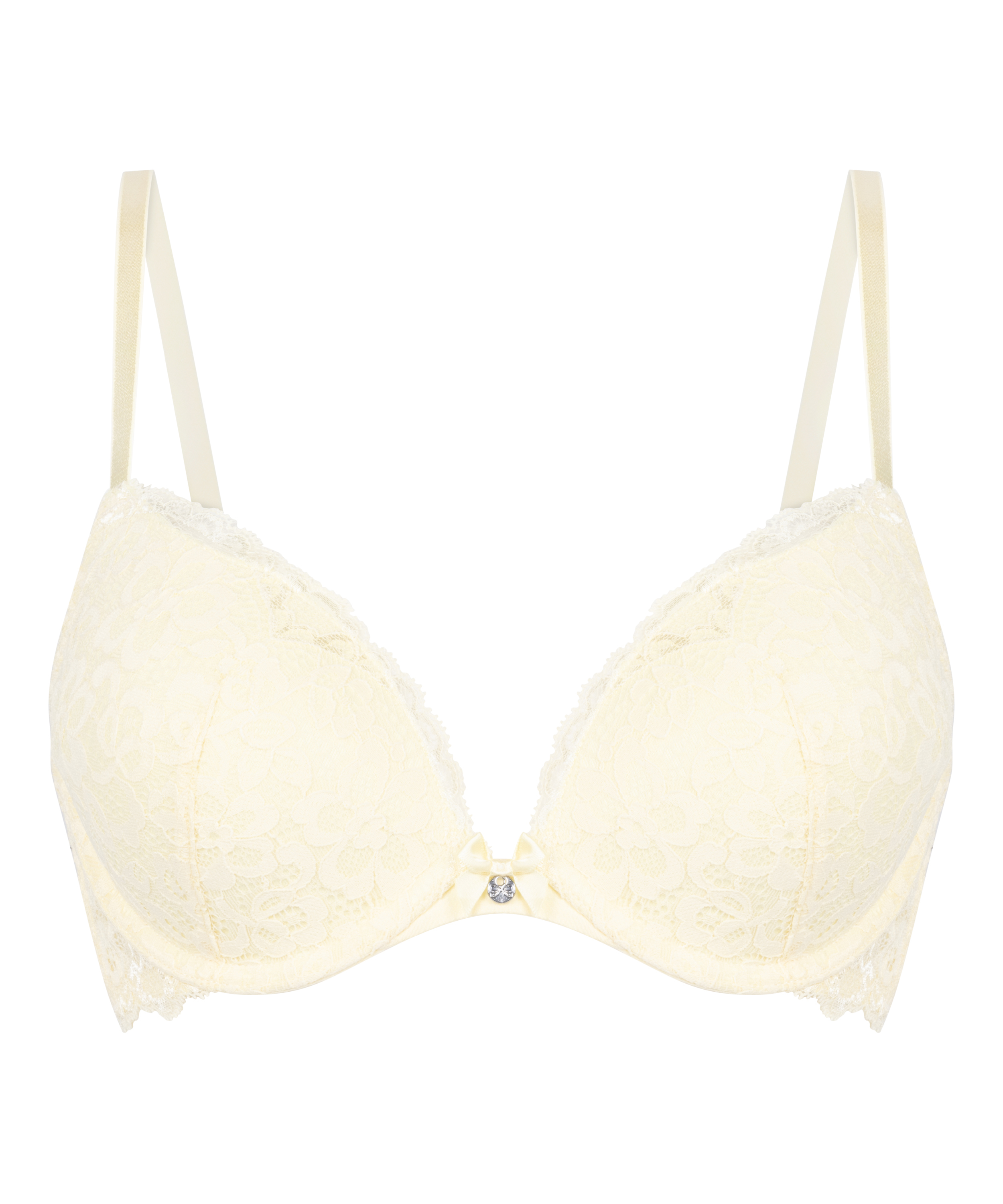 Wyściełany biustonosz push-up z fiszbinami Marine, Ż&oacute;łty, main