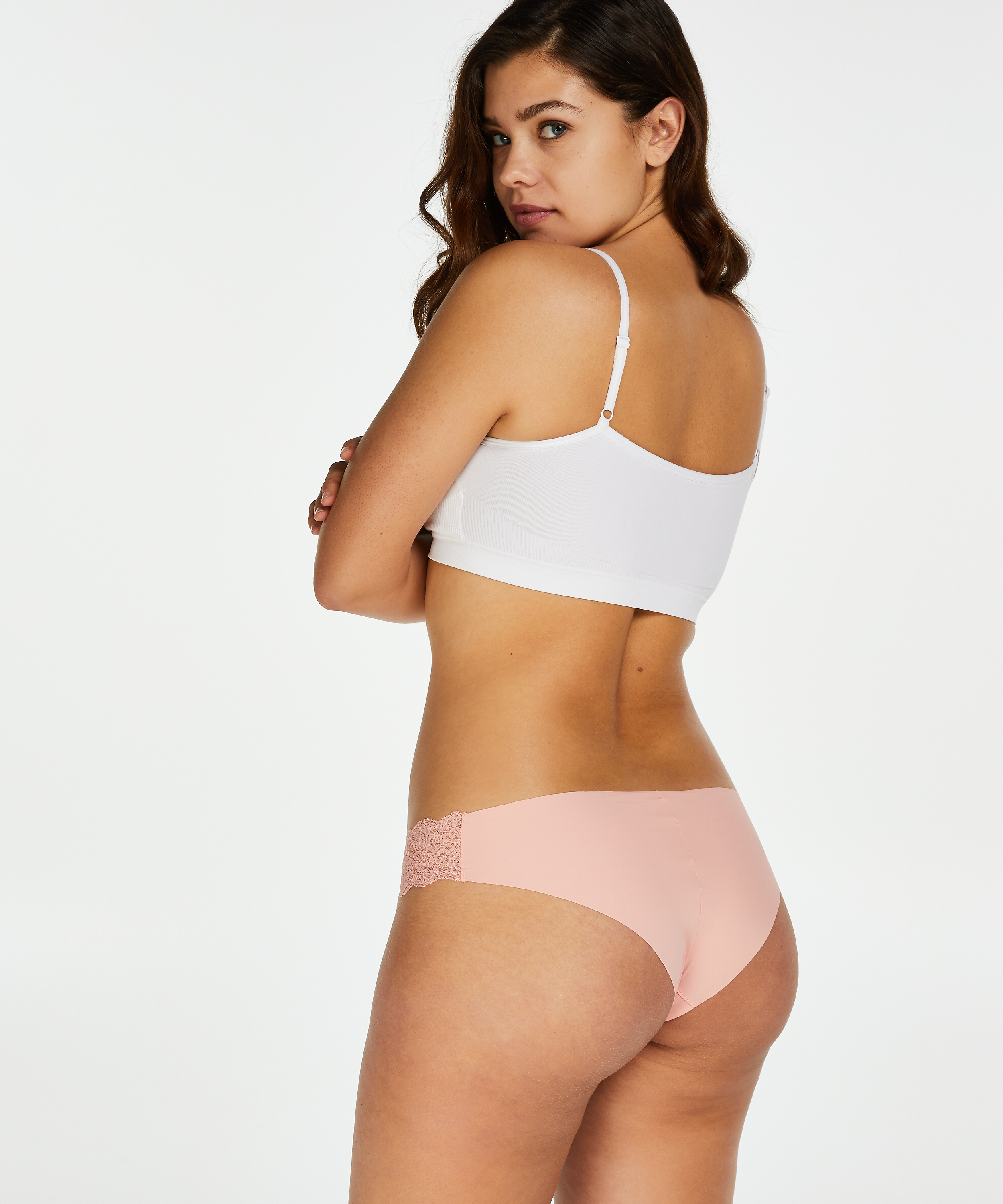 Lace Invisible Brazilian, R&oacute;żowy, main