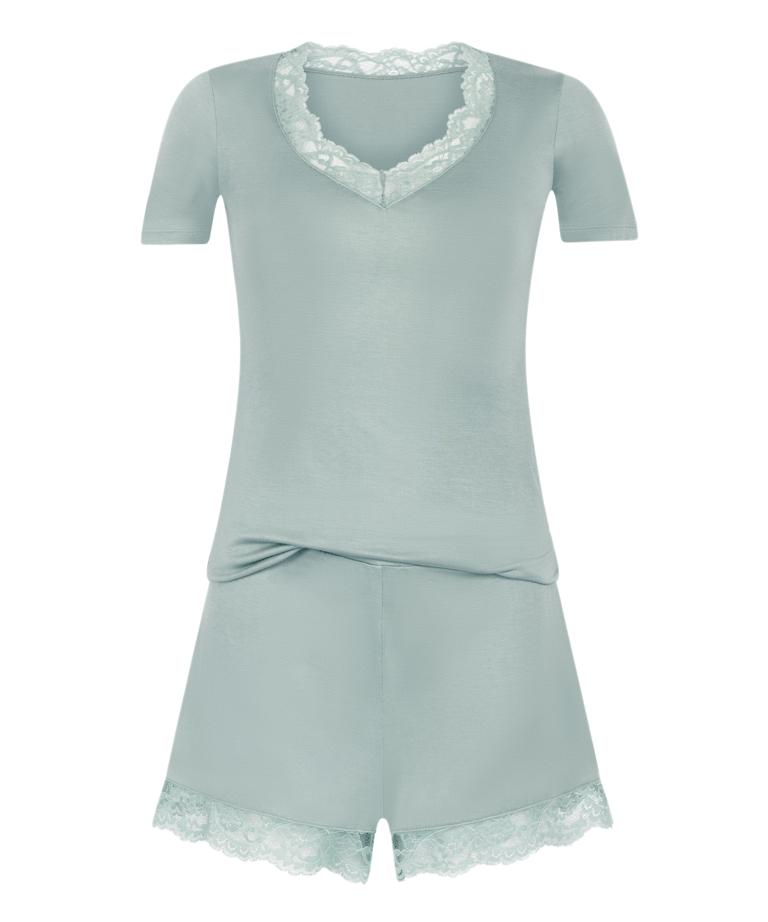 Dżersejowy zestaw piżamowy, Zielony, main