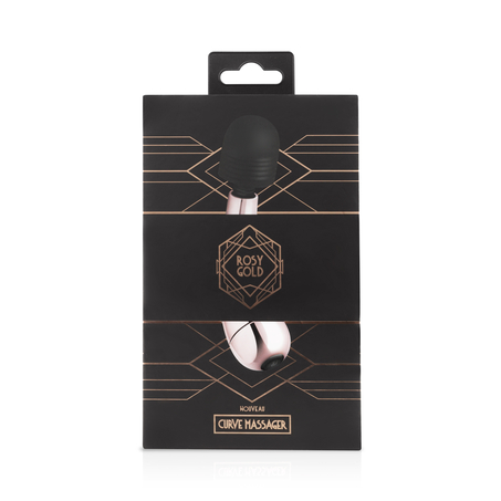 Zakrzywiony mini masażer Rosy Gold Nouveau, R&oacute;żowy