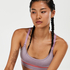 HKMX The Crop Level 1 Sports Bra, Fioletowy