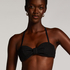 G&oacute;ra od bikini typu bandeau Crinkle, Czarny