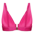 Tr&oacute;jkątna g&oacute;ra od bikini Luna, R&oacute;żowy