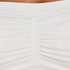 Bezszwowy top bandeau, Biały