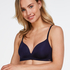 Hope Padded Non-Underwired Bra, Niebieski