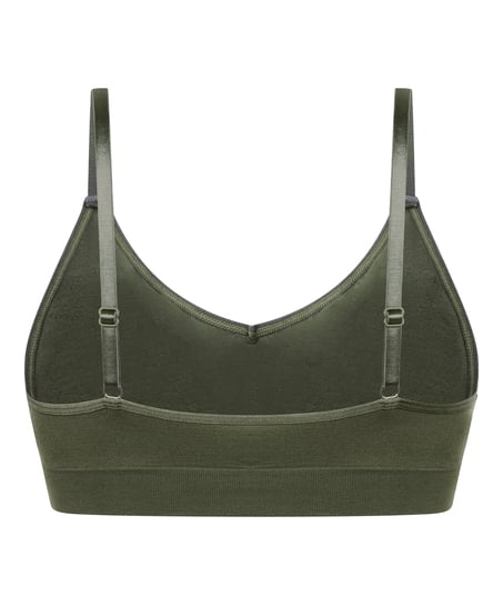 Tr&oacute;jkątny biustonosz bralette Dide, Zielony