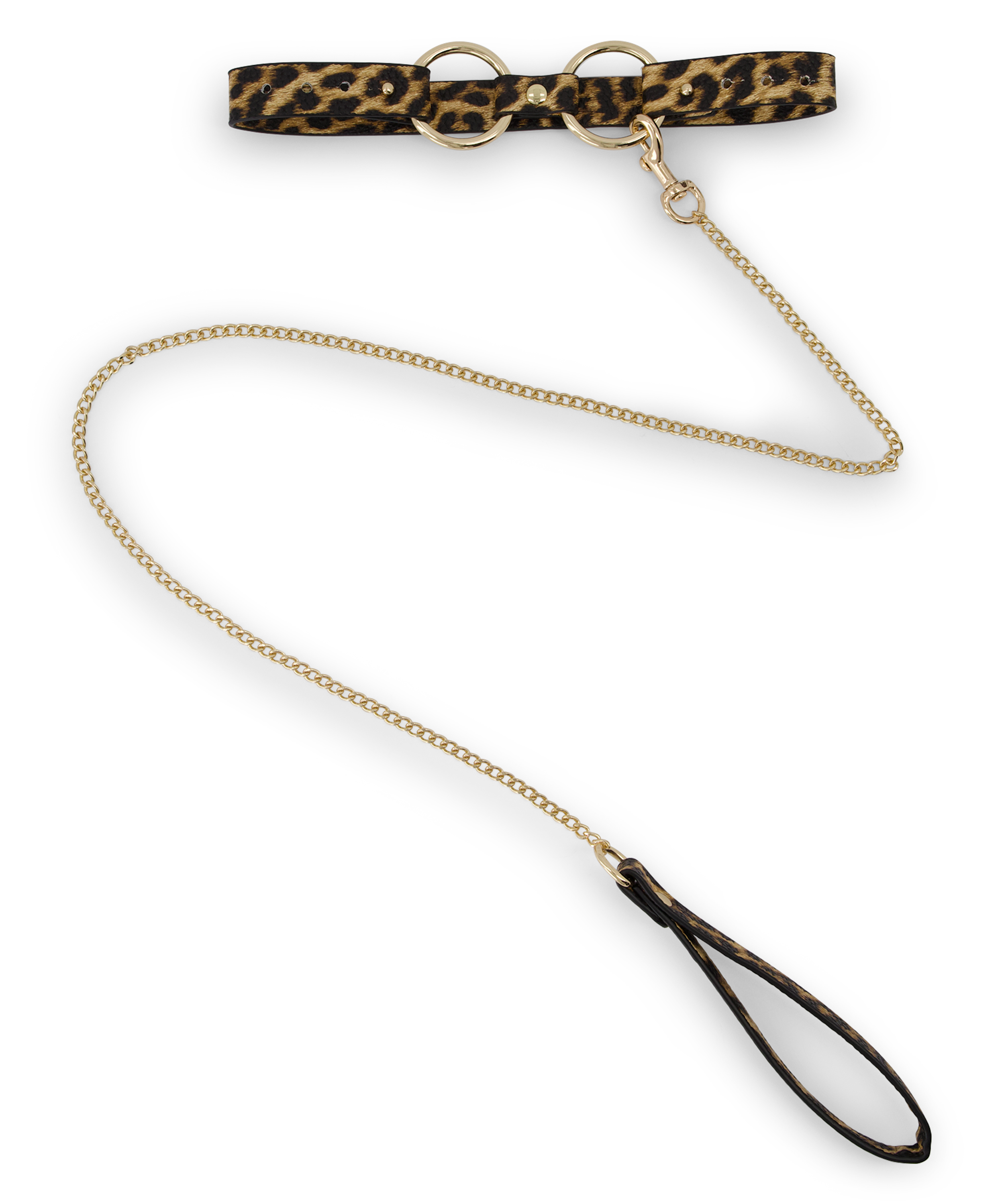 Private Choker Leash, Czarny, main