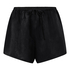 Satin Shorts Ayla, Czarny