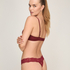 Demi Padded Underwired Bra, Czerwony