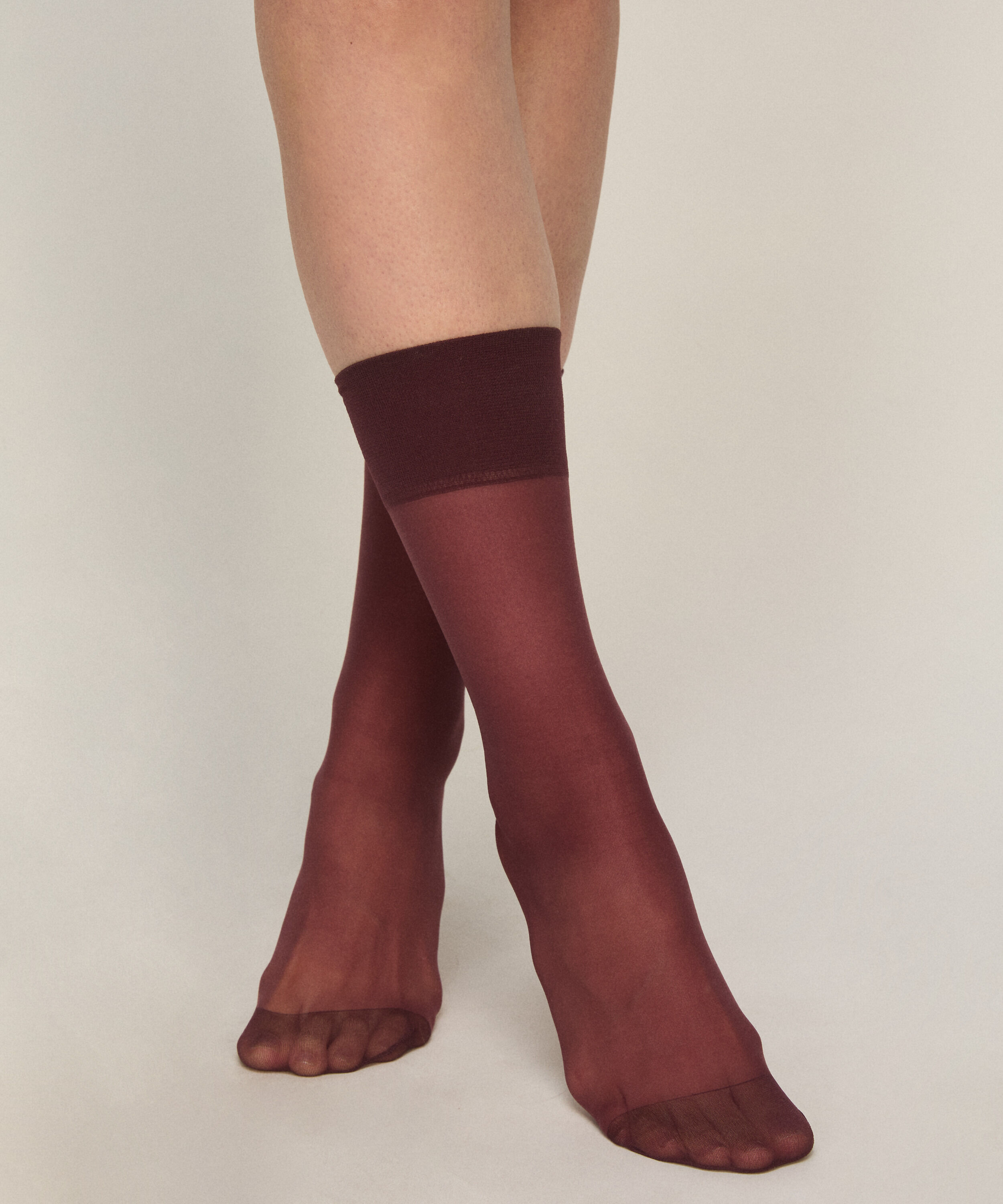 Skarpetki Sheer Back Seam, Fioletowy
