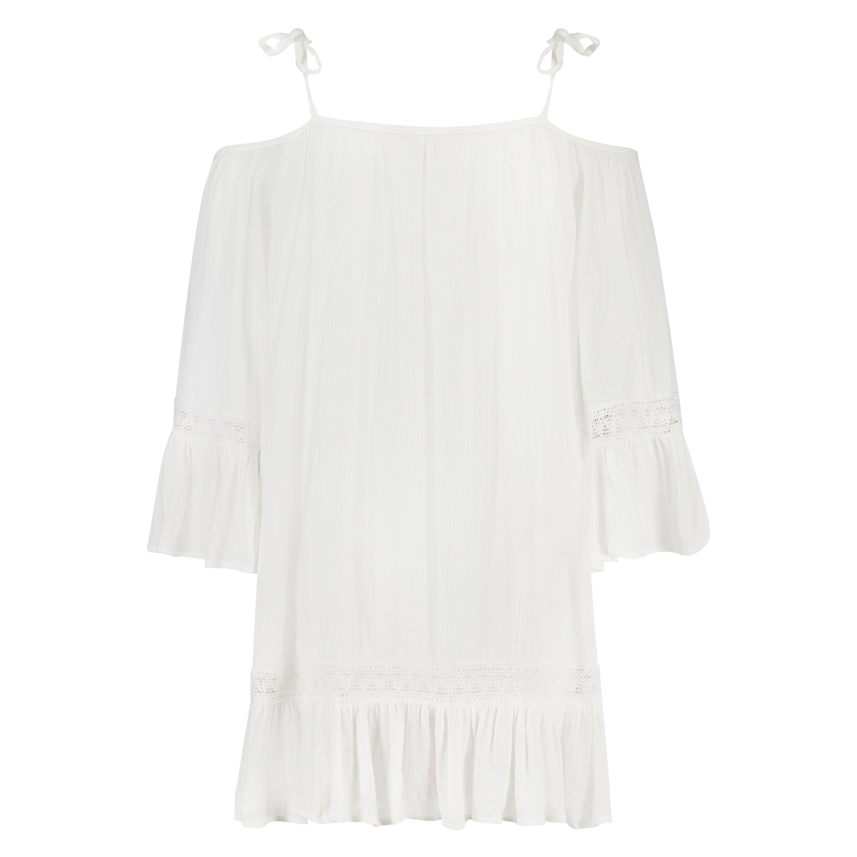 Off Shoulder Tunic, Biały, main