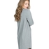 Nightshirt round neck long sleeves, Szary