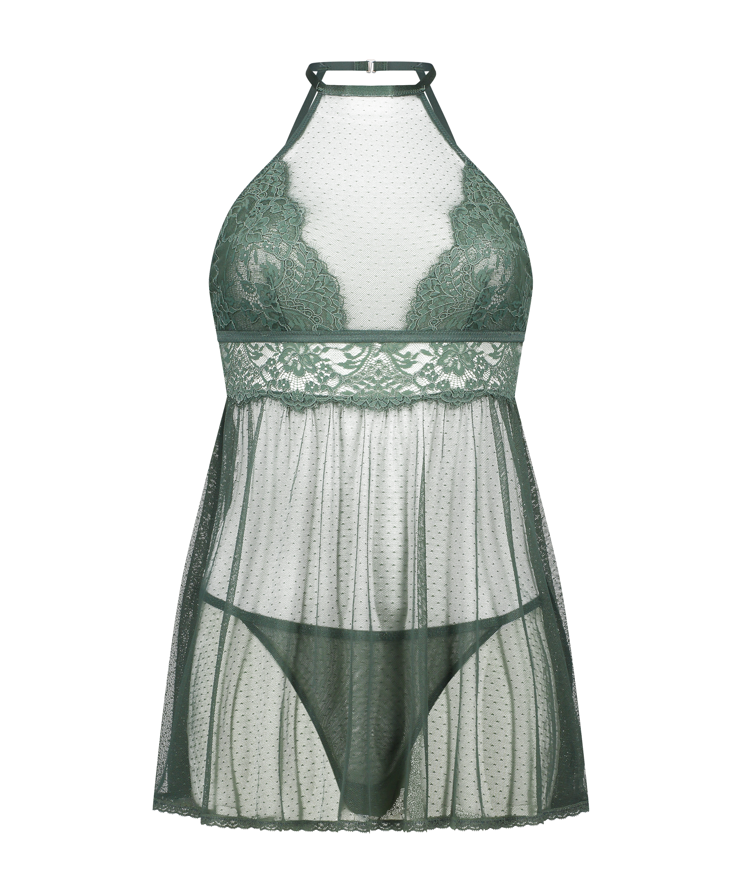 Babydoll Lace, Zielony, main
