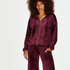Velvet hoodie jacket, Czerwony