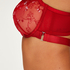 Nieusztywniony biustonosz z fiszbinami Violet, Czerwony