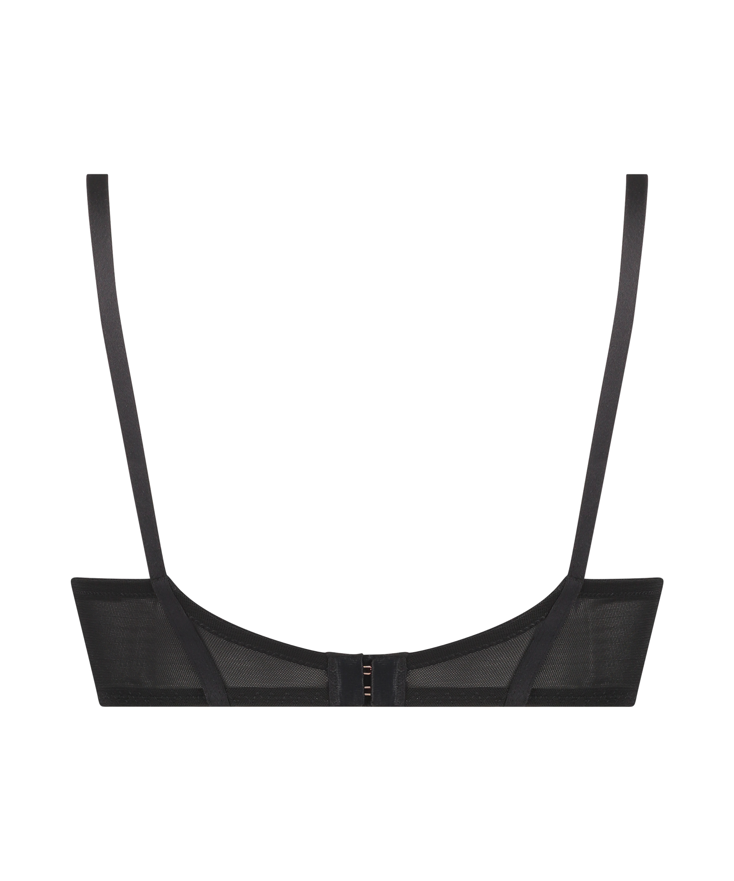 Usztywniony biustonosz z fiszbinami Steph, Czarny, main