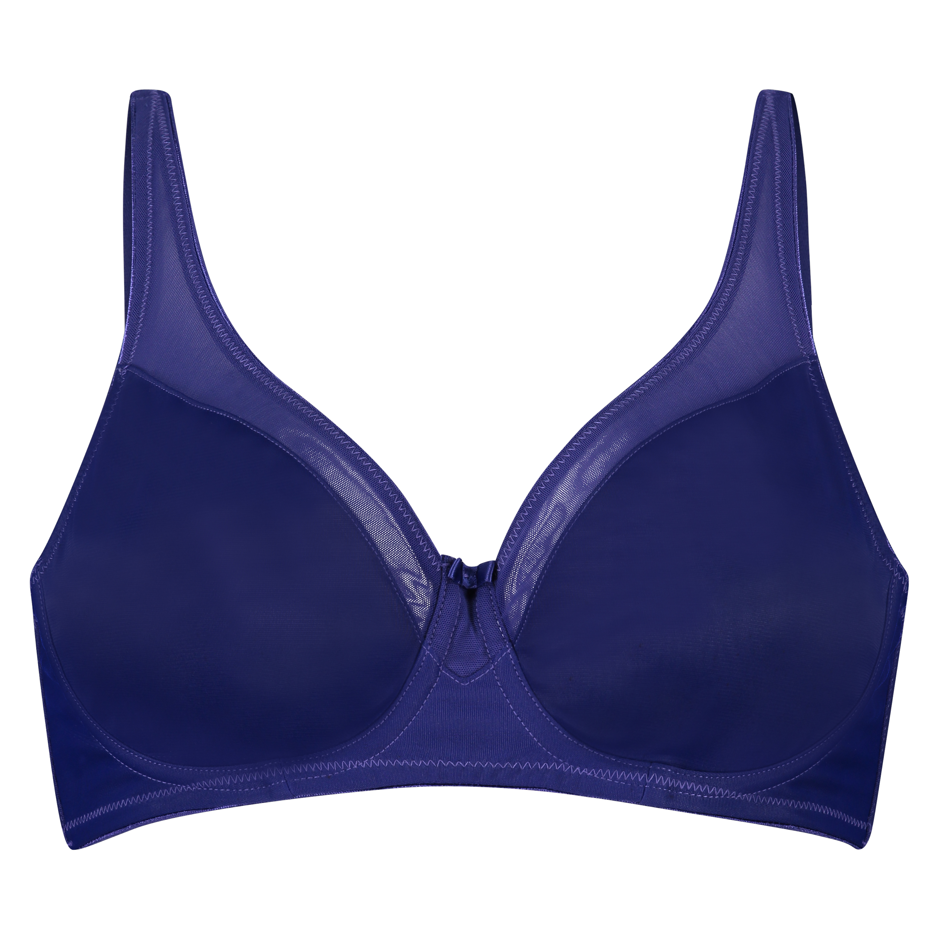 Nealie Non-Padded Underwired Minimizer Bra, Niebieski, main