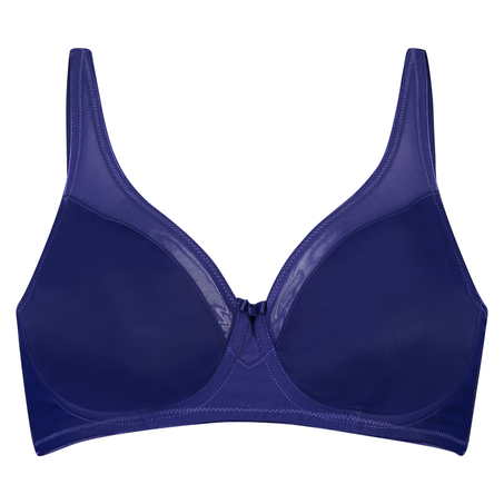 Nealie Non-Padded Underwired Minimizer Bra, Niebieski