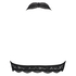 Koronkowa braletka typu halter, Czarny