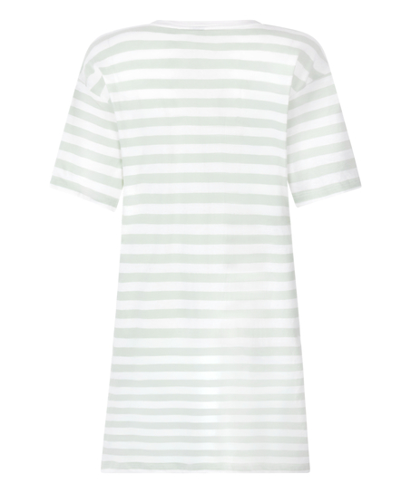 Koszula nocna z okrągłym dekoltem, Zielony