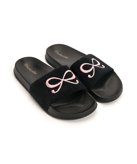Bow Flip-Flops, Czarny