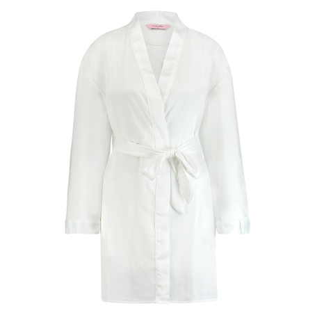 Satin Kimono Bridal, Biały