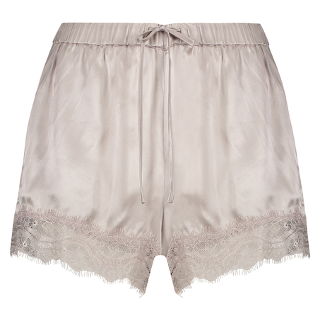 Silk pyjama shorts, Różowy