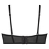 Donatella padded strapless underwired bra, Czarny
