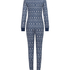 Dżersejowe onesie Fairisle, Niebieski