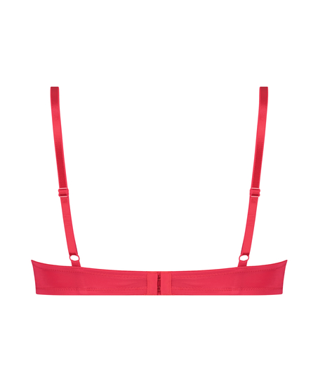 ﻿Biustonosz usztywniany z fiszbinami Plunge, Różowy