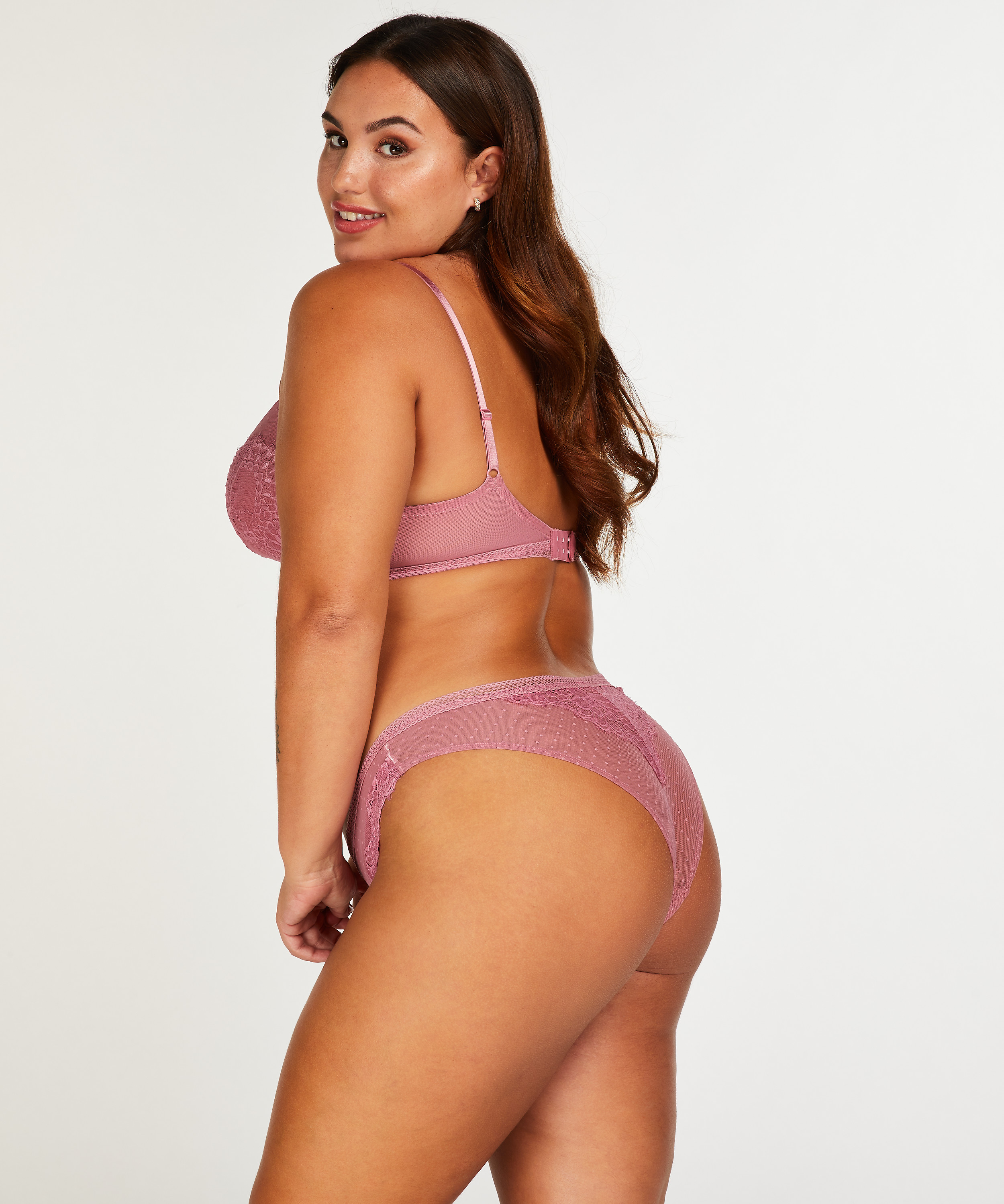 Usztywniony biustonosz bez fiszbinów Bessie Pink Ribbon, Różowy, main